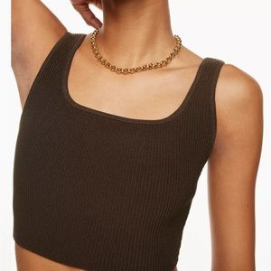 NWOT Babaton Brown Sculpt Top